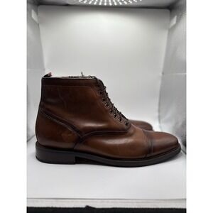 Steve Madden Mens Ketonic Combat Boots Brown‎ Leather Sz 12 Booties